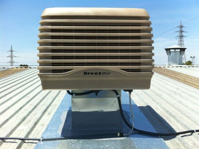 Climatizador evaporativo taller automocion
