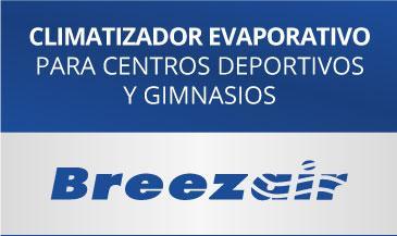 Gyms and sports centers Ejemplo de climatizador evaporativo de bajo consumo para gimnasios y centros deportivos como por ejemplo centros de padel