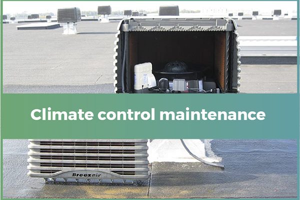 Evaporative control climate maintenance