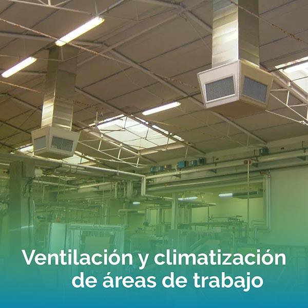 Ventilación y climatización de áreas de trabajo